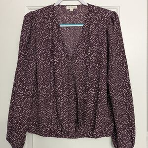Women's Purple Patterned Top